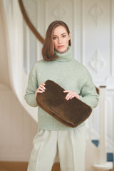 Havana Maxi Clutch Tas Leer Bruin