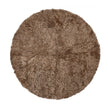 Kortharig Curly Schapenvacht Design Kleed | Ø180 cm Taupe