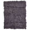 Plaid van Curly Schapenvacht | 140x180 cm Staal Grijs
