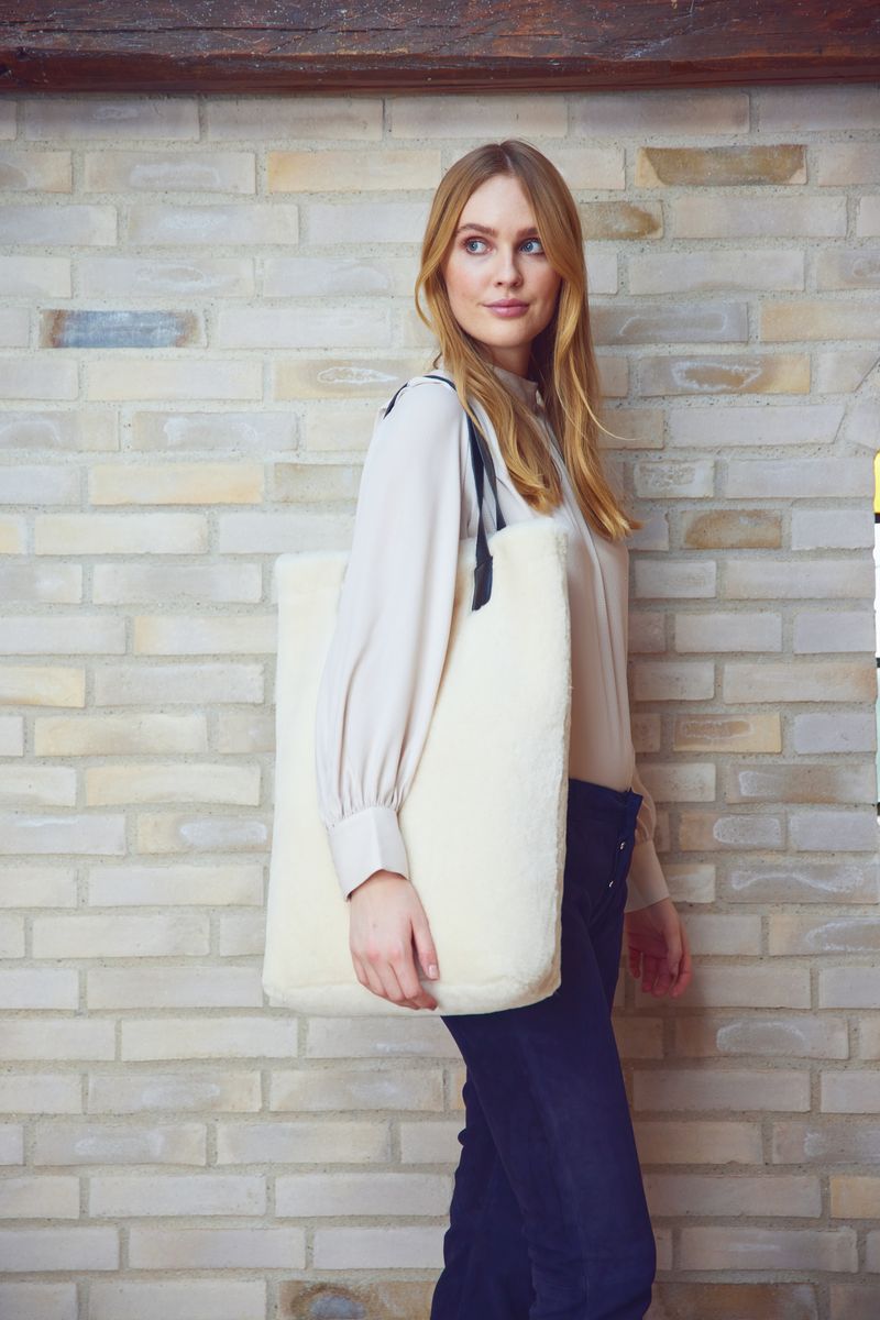 Leonora Shopper Zwart/Wit