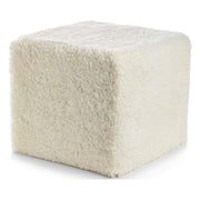 Kortharige Curly Schapenvacht Poef