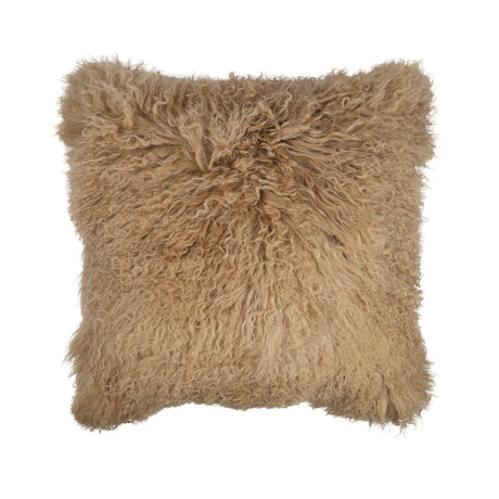 Lamsvachtkussen | Tibet | 50x50 cm Sand Taupe