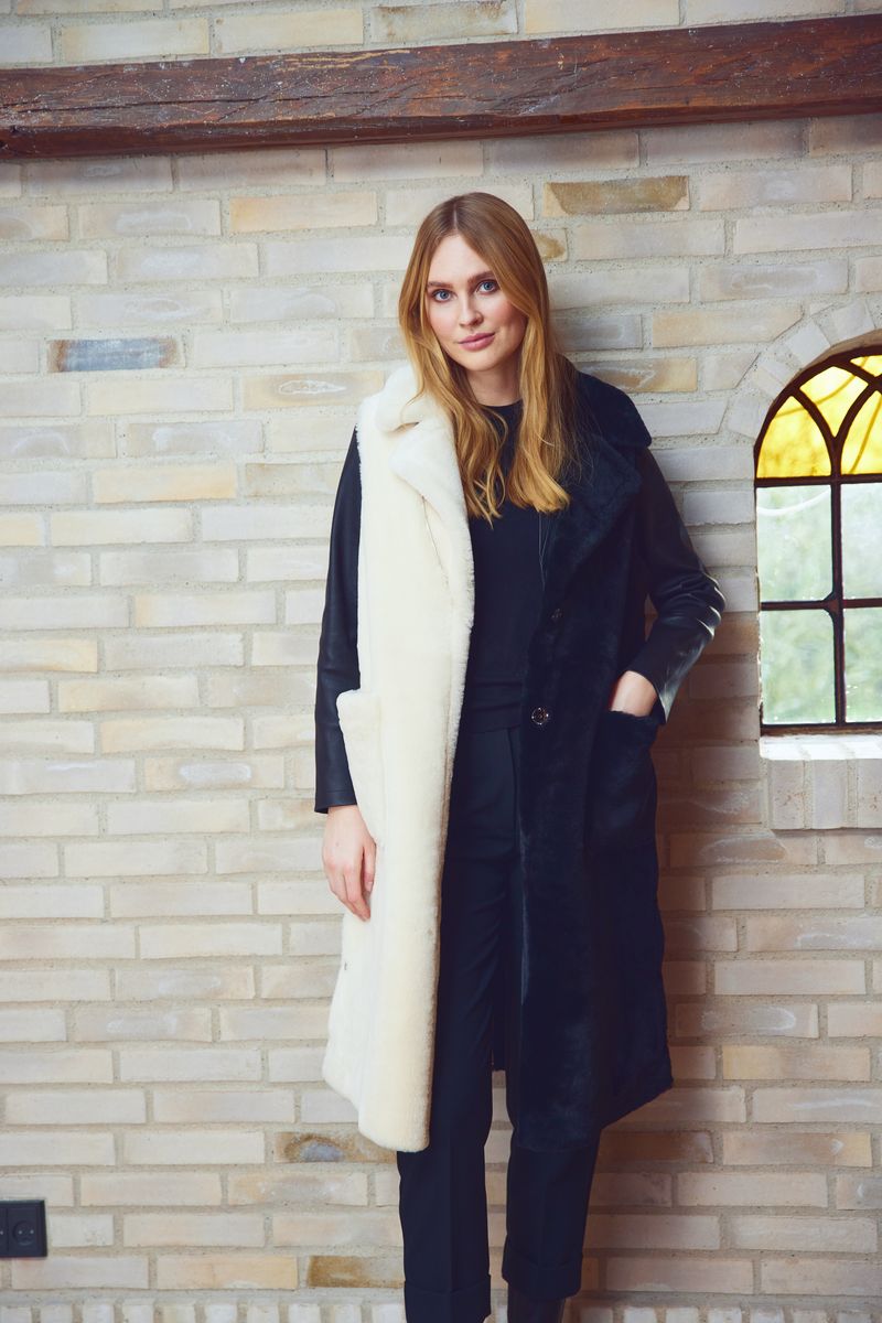 Raelynn Vest Zwart/Beige