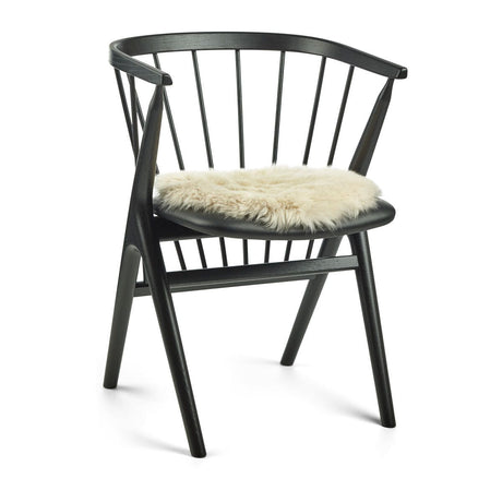 Langharige Schapenvacht Stoel Cover | Ø38 cm Linnen