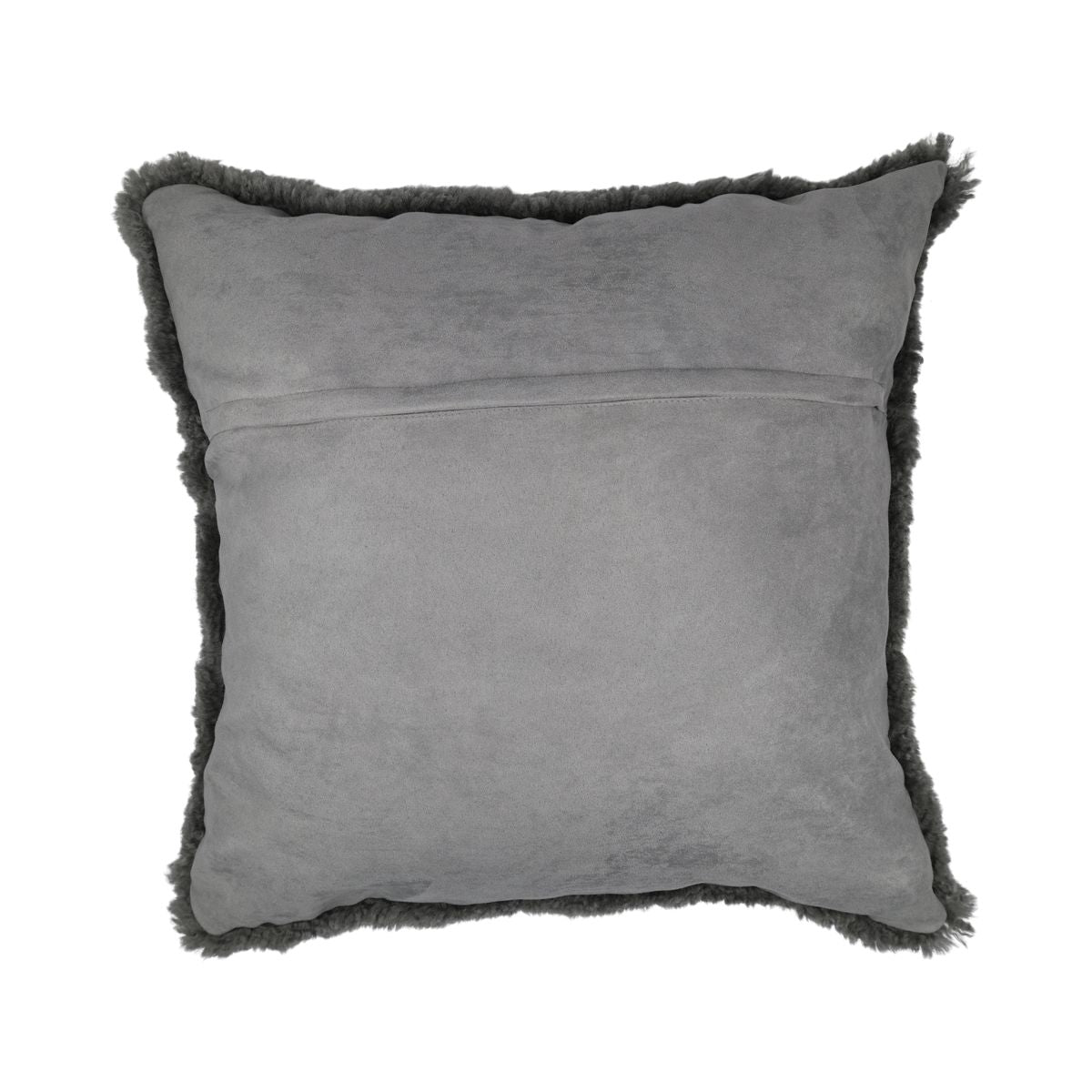 Schapenvacht Kussen | Kortharig | Nieuw- Zeeland | 50x50 cm Scandinavië Lichtgrijs