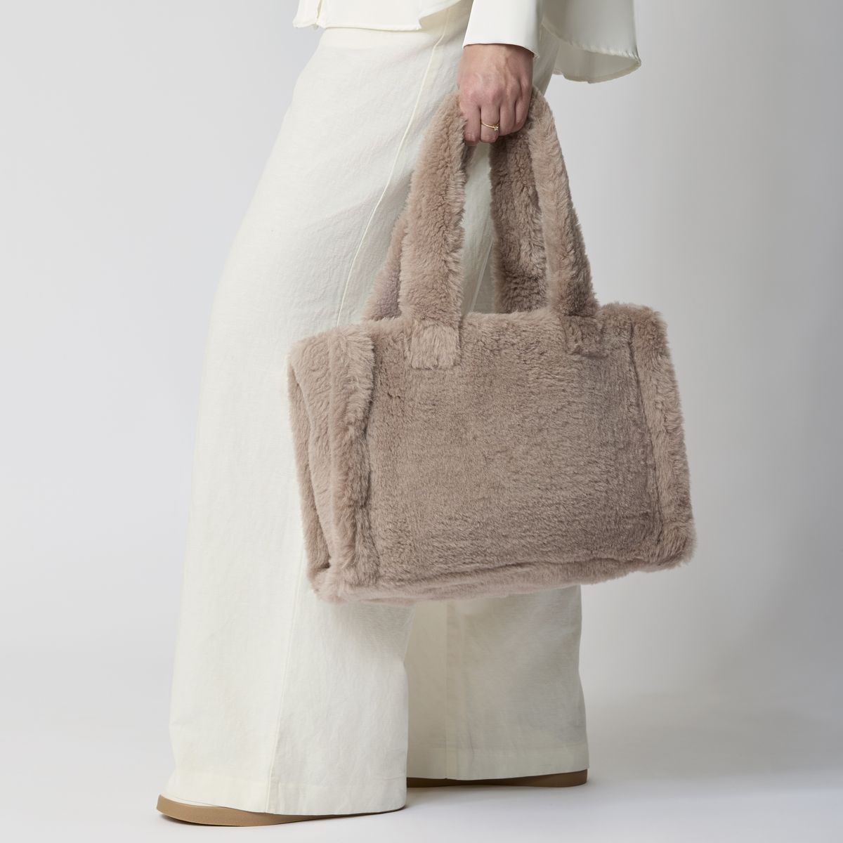 Mini Glory Shopper Beige