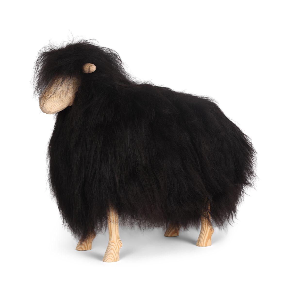Signature Staand Schaap | Small Natuurlijk Zwart