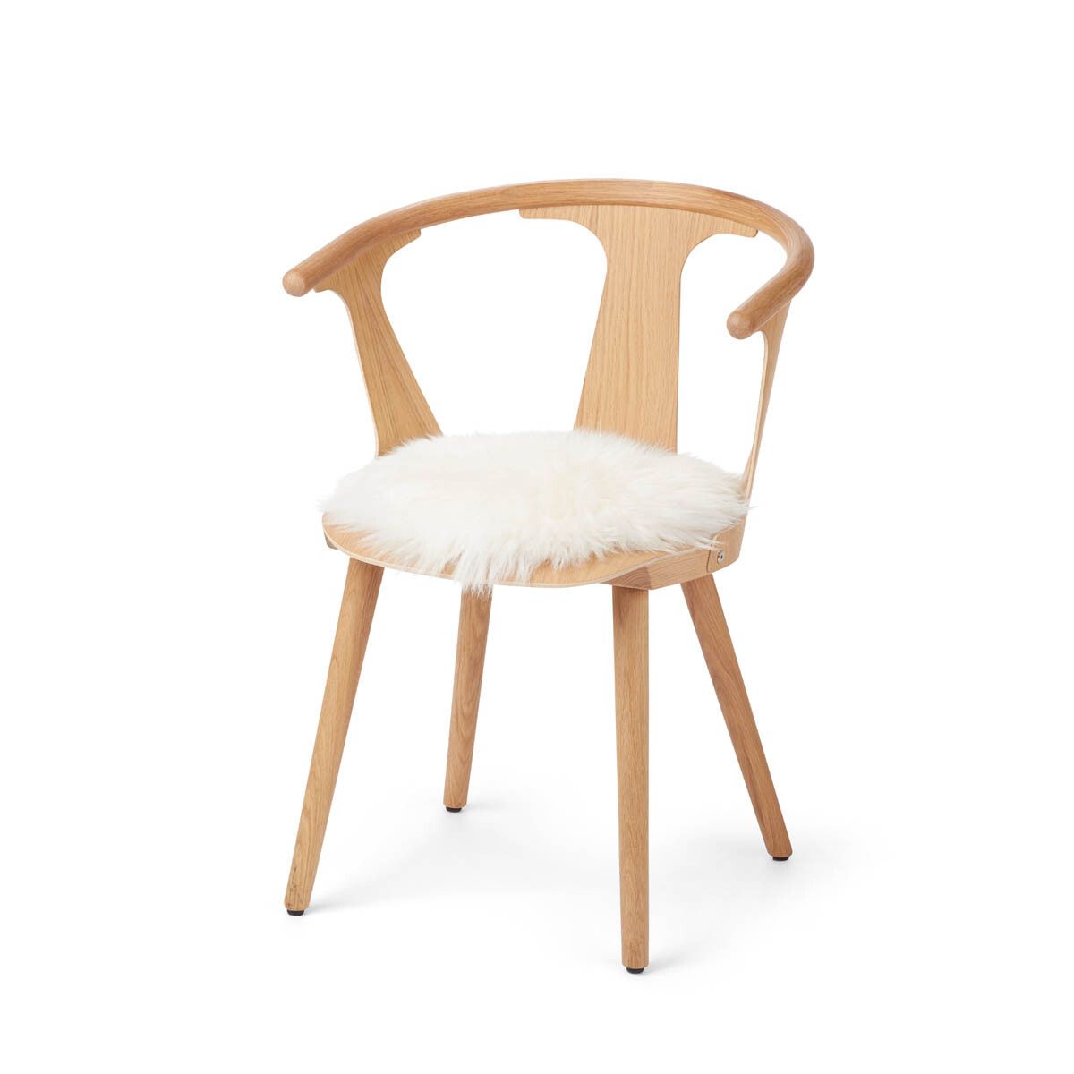Stoel Cover Premium | Langharig | Nieuw Zeeland | Ø34cm Ivoor