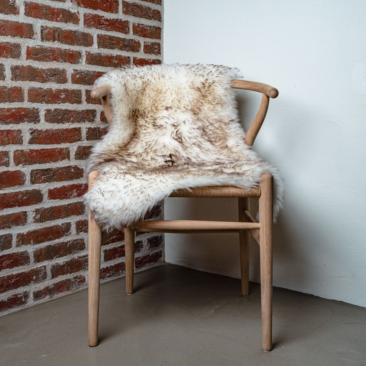 Merino Schapenvacht | Nieuw- Zeeland | Langharig | 100 cm Black Tip