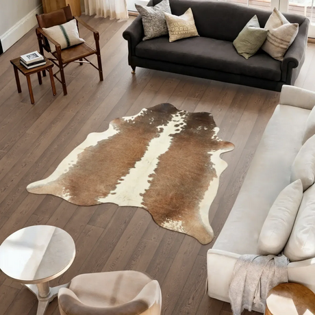 Koeienhuid Vloerkleed | Grijs Beige | 2,6 m²