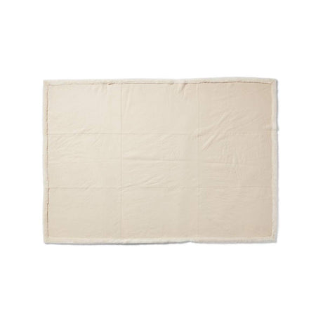 Angelina Plaid | Tweezijdige Schapenvacht | Korte Wol Beige