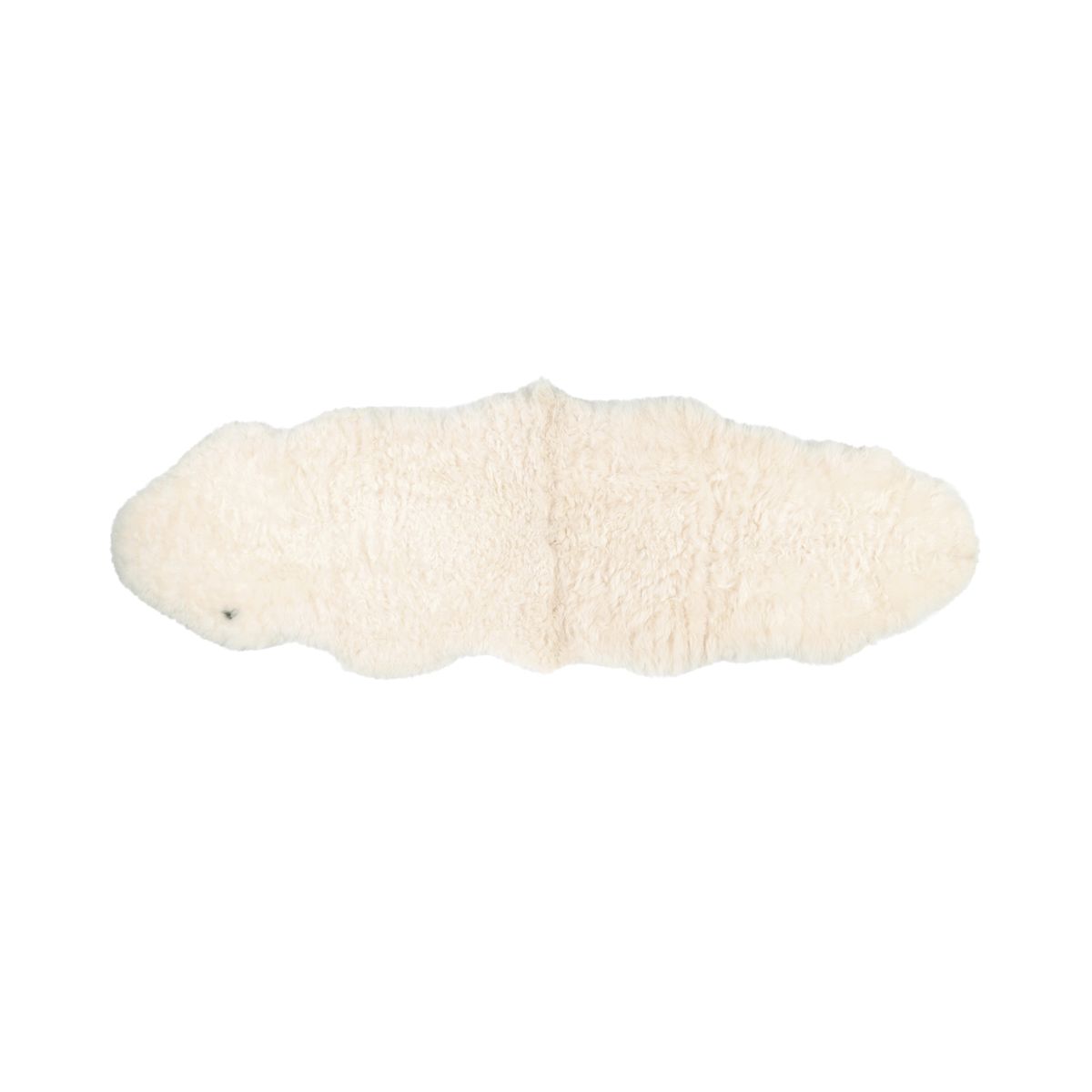Dubbele Schapenvacht | IJsland | Korte Wol | 180x60 cm Off White