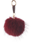 Pompon Sleutelhanger Burgundy