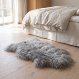  IJslandse schapenvacht | Gekleurd | 90 + cm Zilver
