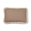 Kortharig Schapenvacht Kussen | KW rand | 52x52 cm | 34x52 cm Beige/Parel