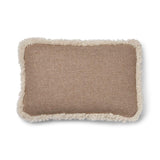 Kortharig Schapenvacht Kussen | KW rand | 52x52 cm | 34x52 cm Beige/Parel