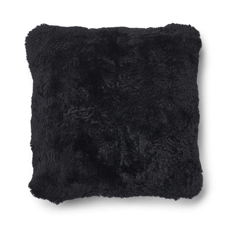 Kortharig Schapenvacht Kussen | Tweezijdig | 52x52 cm | 34x52 cm Houtskool/Zwart