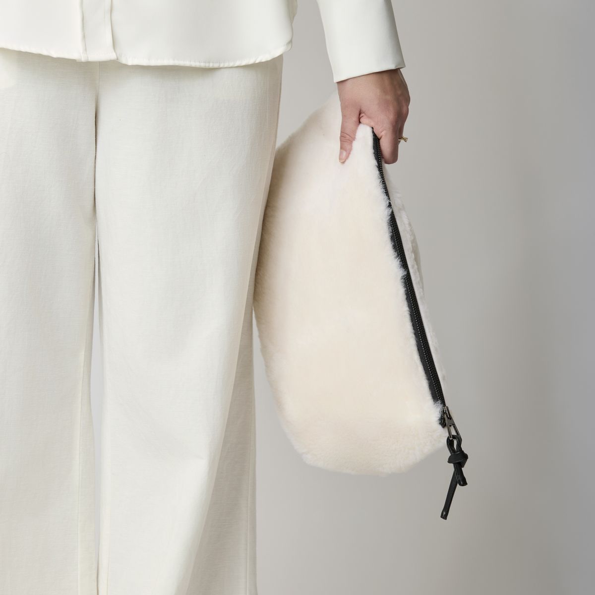Havana Maxi Clutch Tas Beige