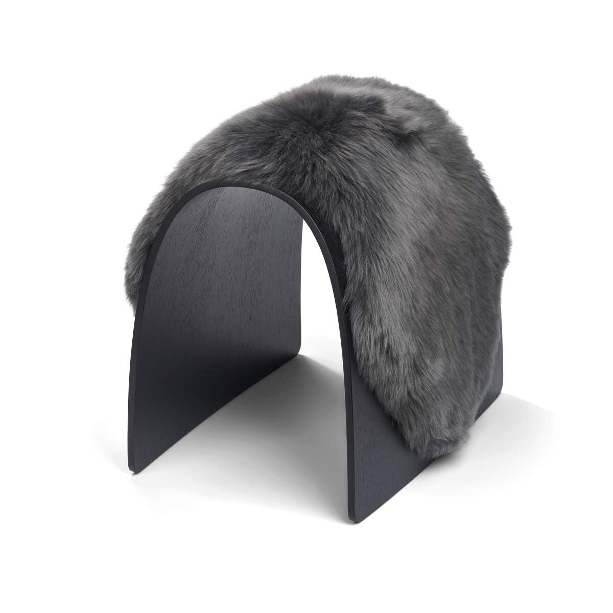 Schapen Kruk Cover | Lange Wol Staal Grijs