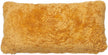 Kortharig Schapenvacht Kussen | Dubbelzijdig | 30x60 cm Koraal Geel