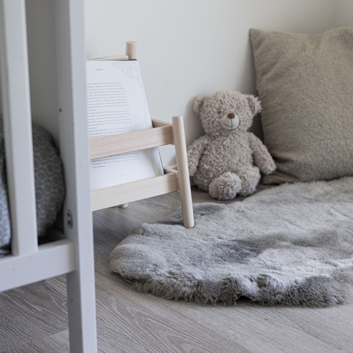 Baby Schapenvacht | Kortharig | Nieuw-Zeeland | 80 cm Licht Grijs