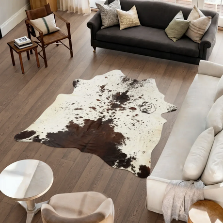 Koeienhuid Vloerkleed | Donkerbruin/Rood | 3,2 m²