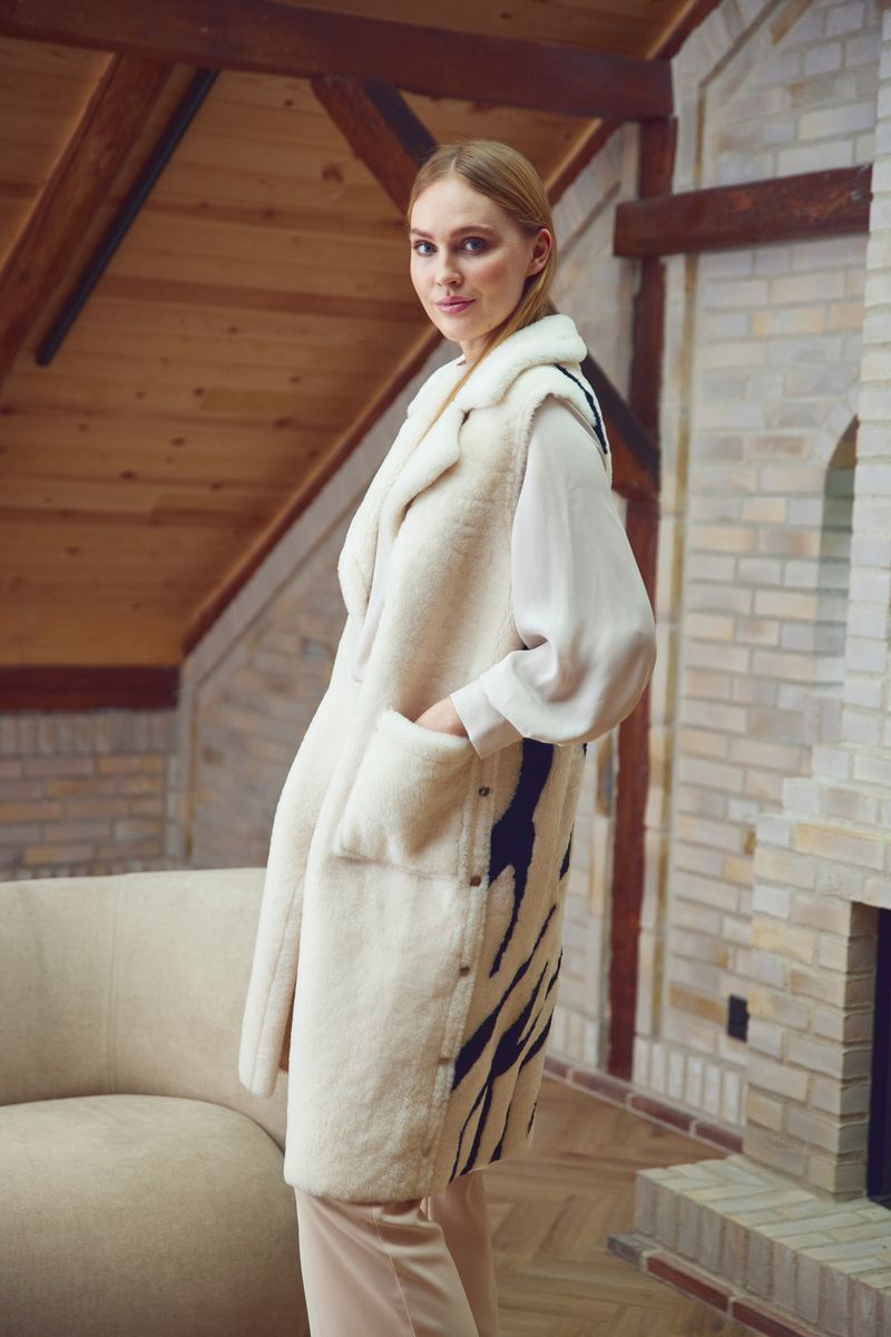 Raelynn Vest Zebra/Zwart/Parel