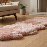 Merino Dubbele Schapenvacht | Langharig | 170x60 cm Roze