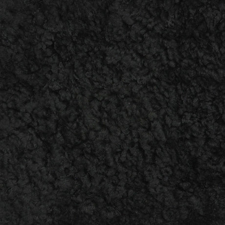 Kortharige Curly Schapenvacht Schelp Design Kleed | 210x150 cm Zwart