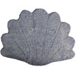 Kortharige Curly Schapenvacht Schelp Design Kleed | 210x150 cm Licht Grijs