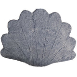 Kortharige Curly Schapenvacht Schelp Design Kleed | 210x150 cm Licht Grijs
