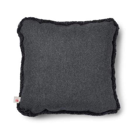 Kortharig Schapenvacht Kussen | Tweezijdig | 52x52 cm | 34x52 cm Houtskool/Antraciet