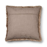 Alpaca Kussen | Lange Wol Taupe