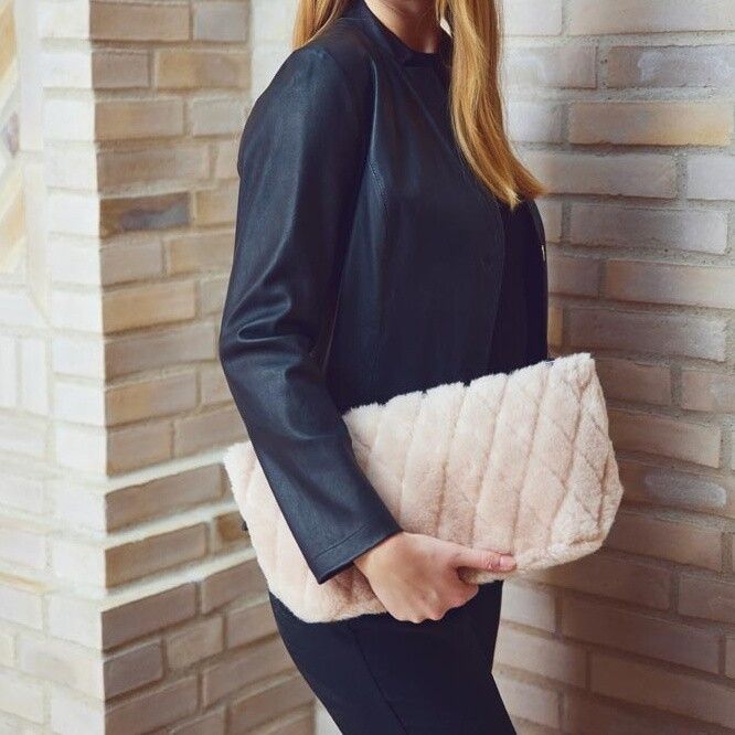 Hannah Clutch Tas Beige