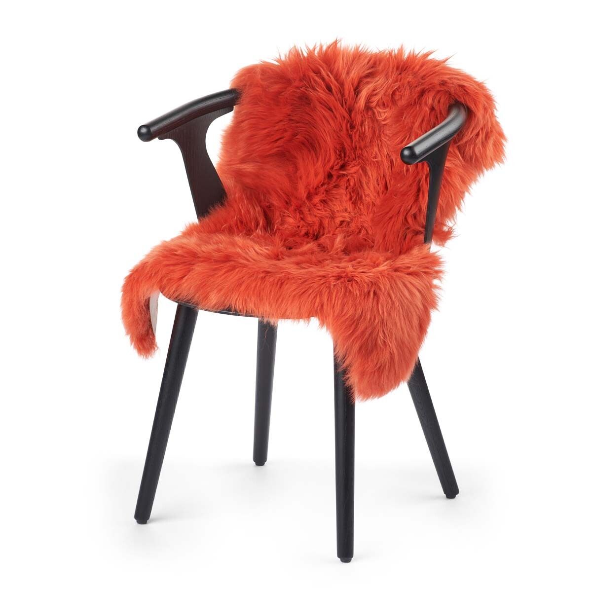 Premium | Nieuw- Zeelandse schapenvacht | Langharig | 100 cm Fiesta Rood