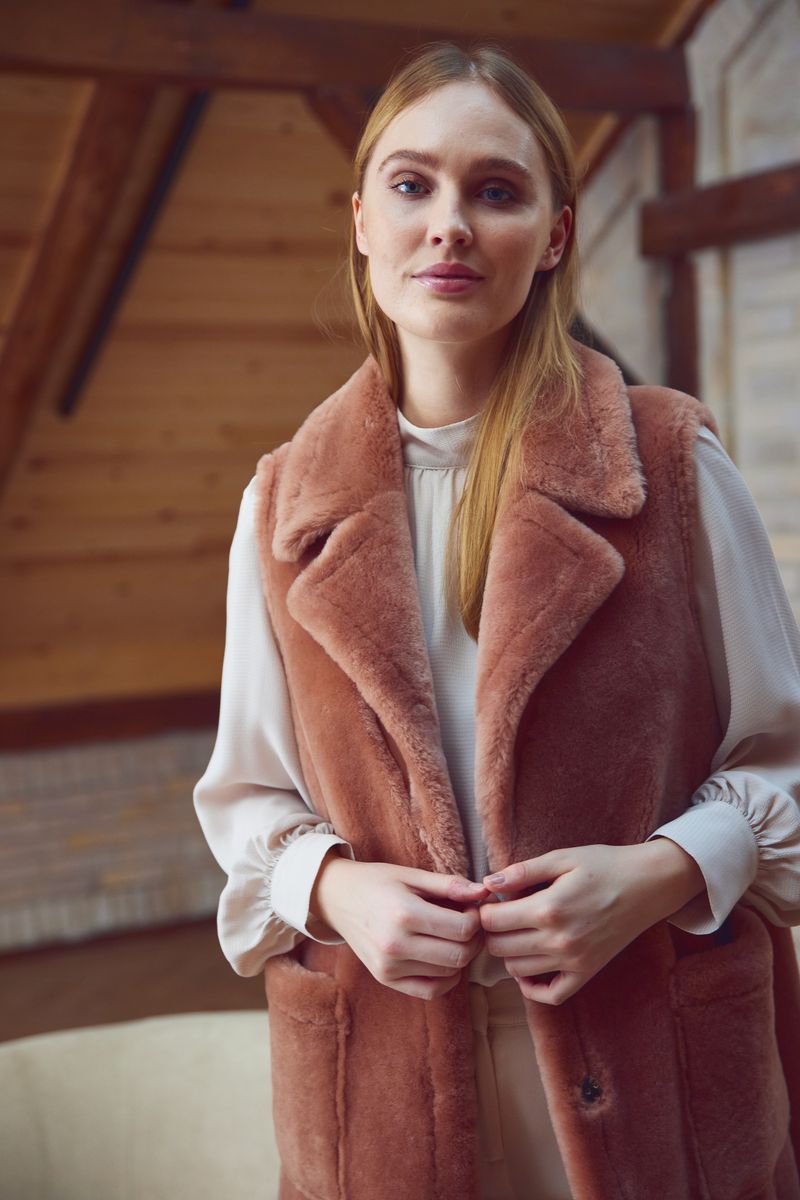 Raelynn Vest Mokka Bruin