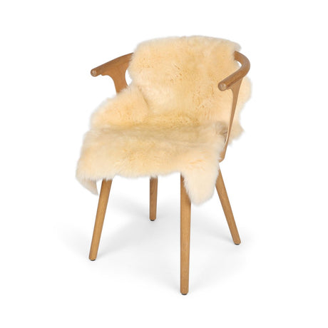 Merino Schapenvacht | Nieuw-Zeeland | Gekleurd | Langharig | 90 cm Vanilla