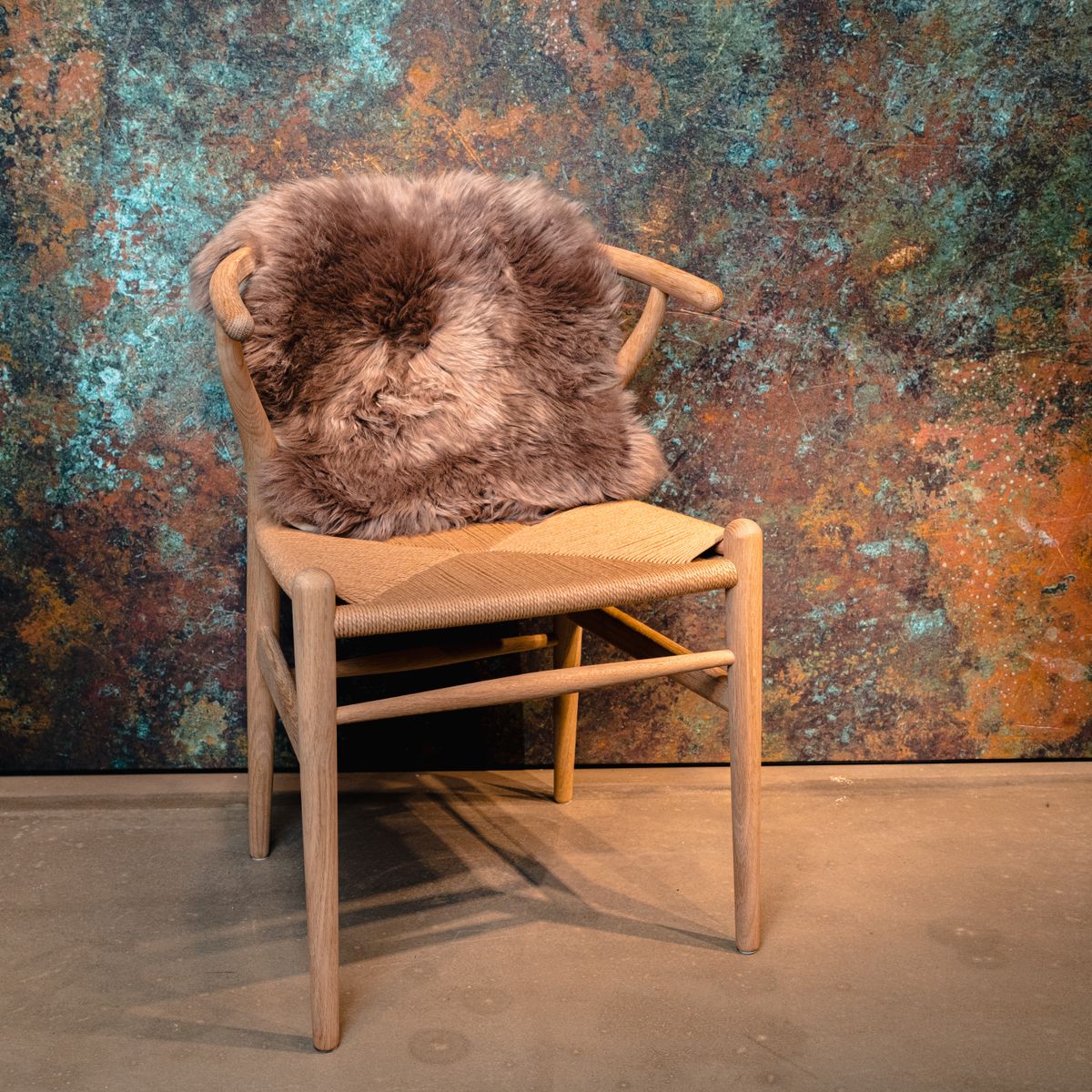 Merino Schapenvacht | Langharig | Nieuw-Zeeland | Mini | 65x45 cm Taupe