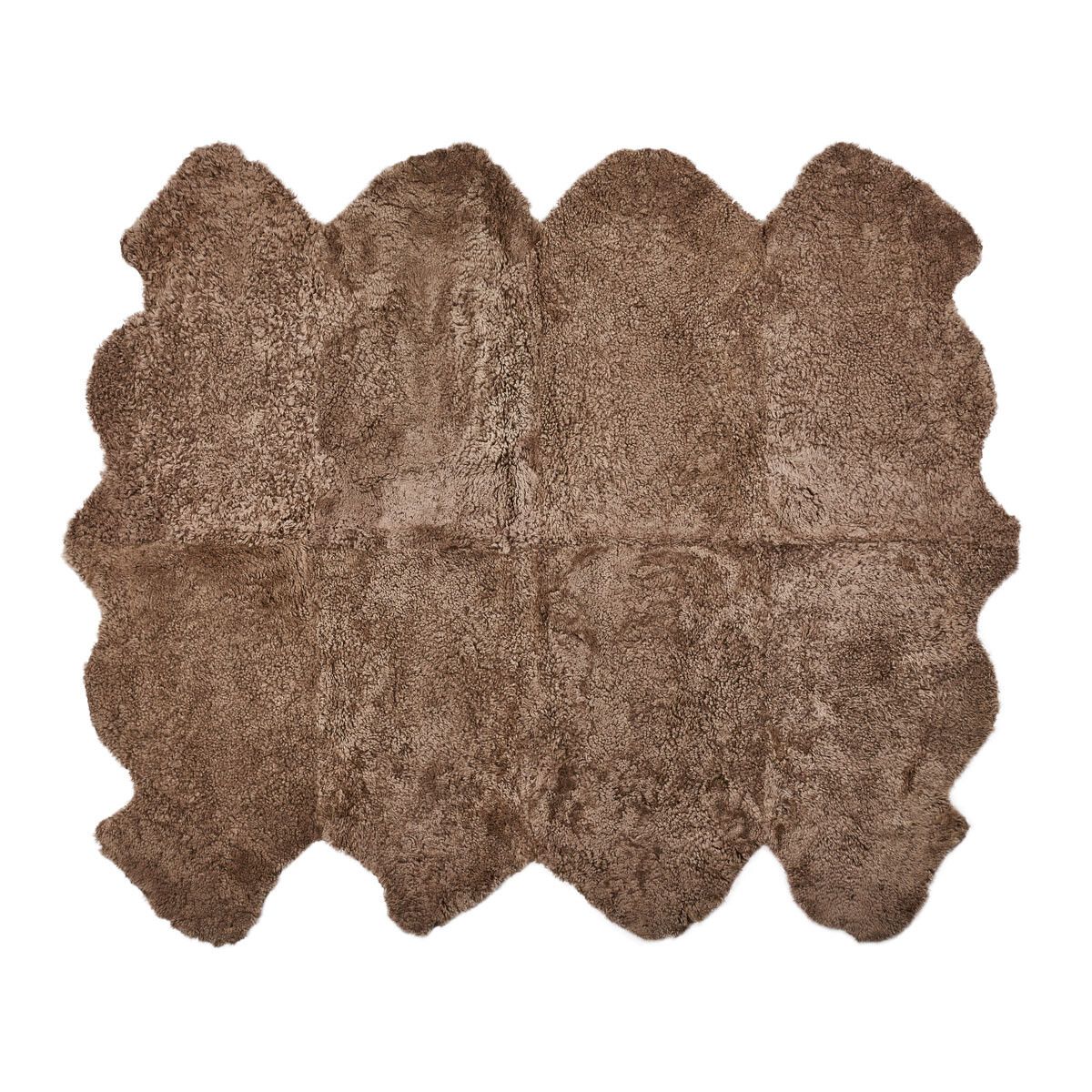 Premium | Nieuw- Zeelandse schapenvacht | Kortharig | Kleed 180x214 cm Taupe
