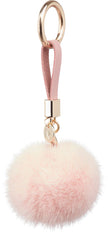 Pompon Sleutelhanger Roze