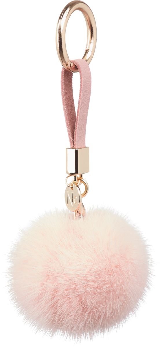 Pompon Sleutelhanger Roze