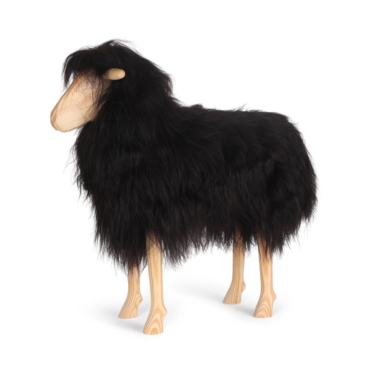 Signature Staand Schaap | Large Natuurlijk Zwart