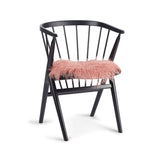 Curly Schapenvacht Stoel Cover | Ø38 cm Oudroze
