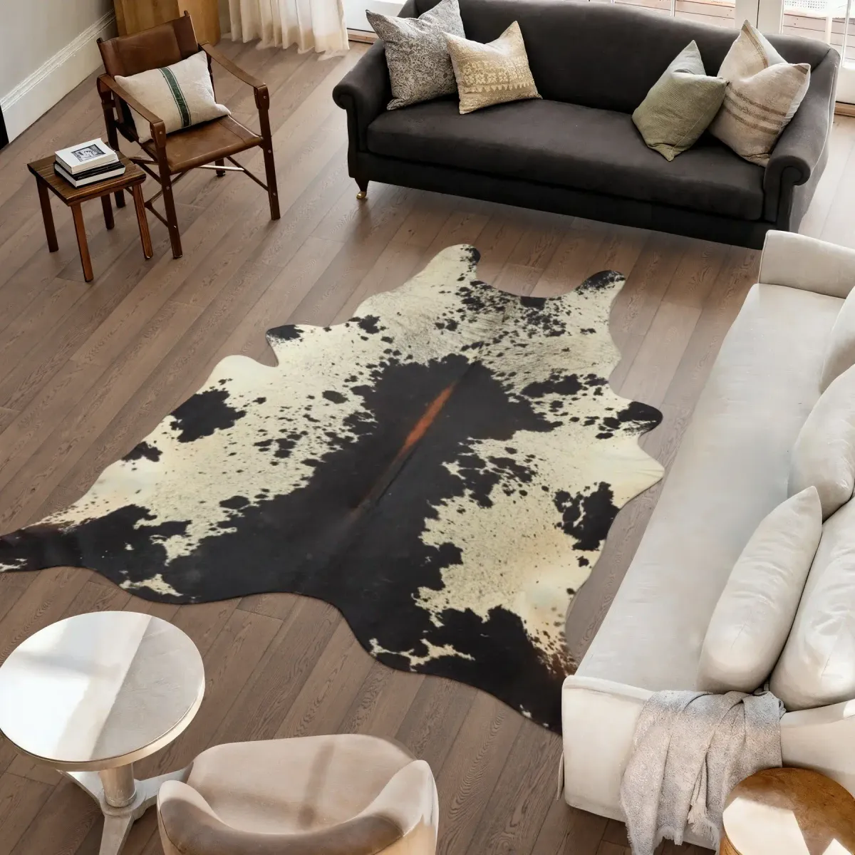 Koeienhuid Vloerkleed | Zout en Peper | 3,75 m²