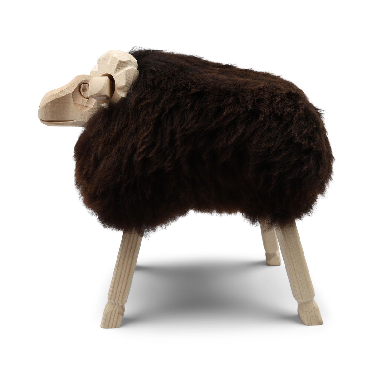 Alpenschaap Sculptuur Natuurlijk Bruin
