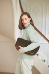 Havana Maxi Clutch Tas Leer Bruin