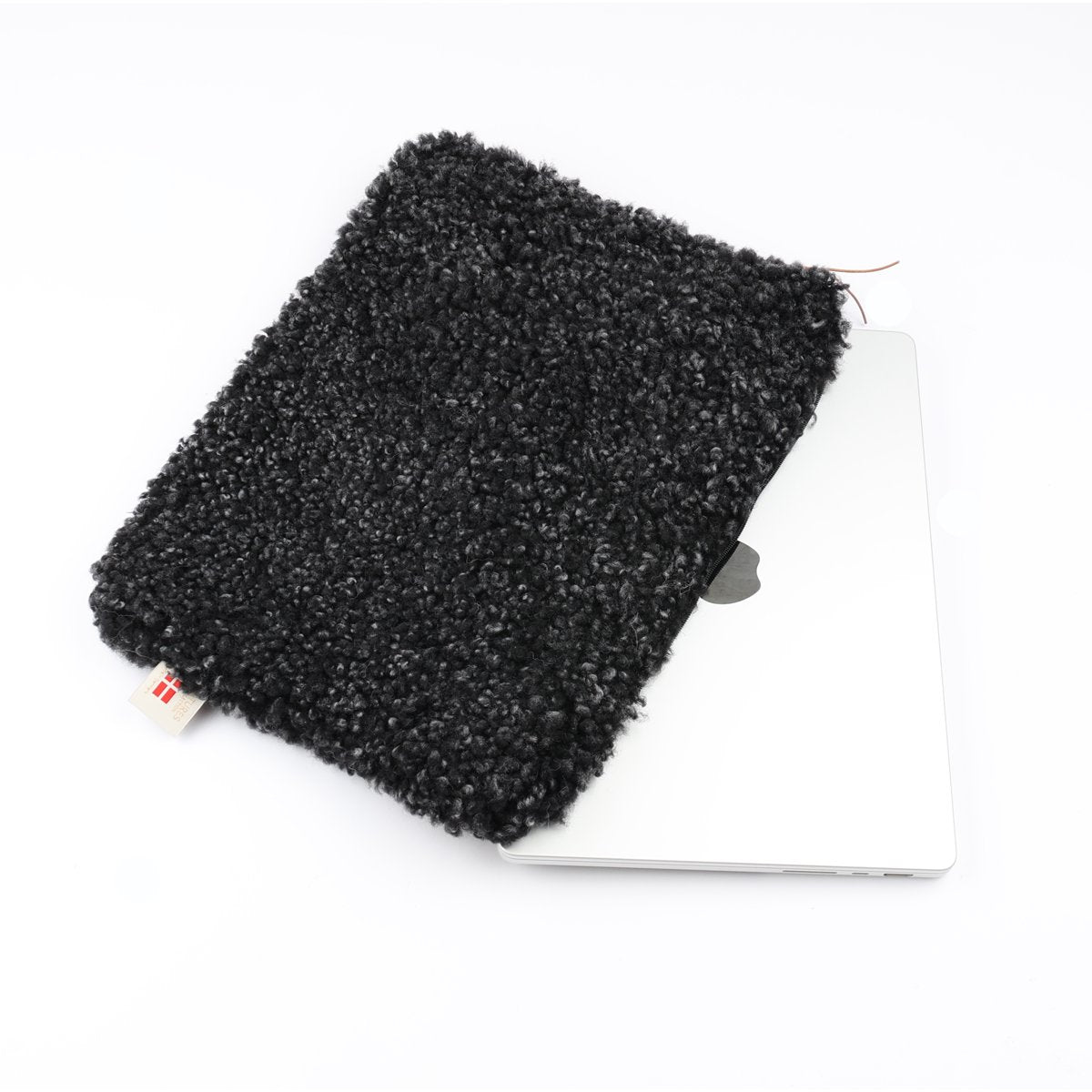Schapenvacht Laptop Hoes | 36x28 cm Antraciet Grijs