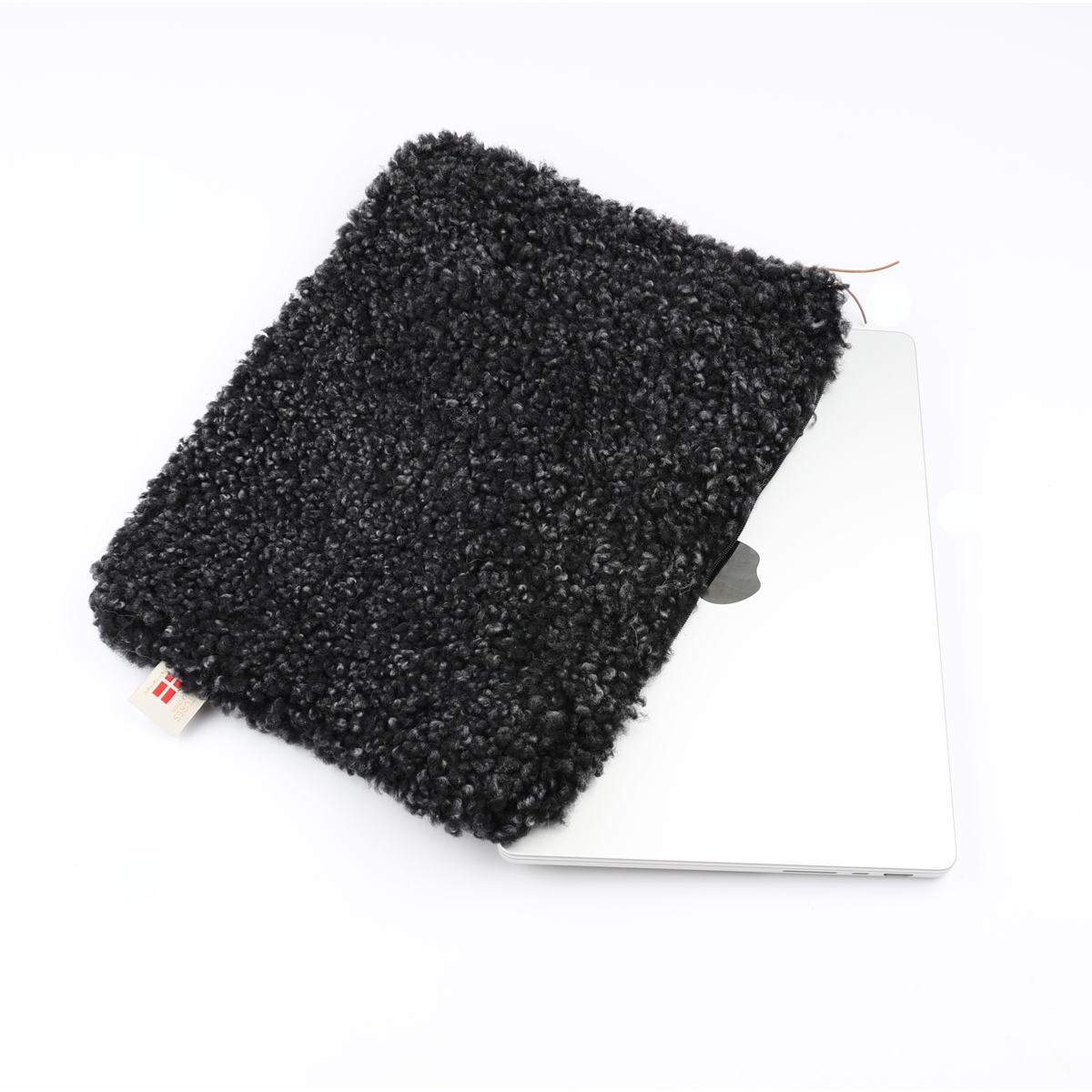 Schapenvacht Laptop Hoes | 36x28 cm Antraciet Grijs