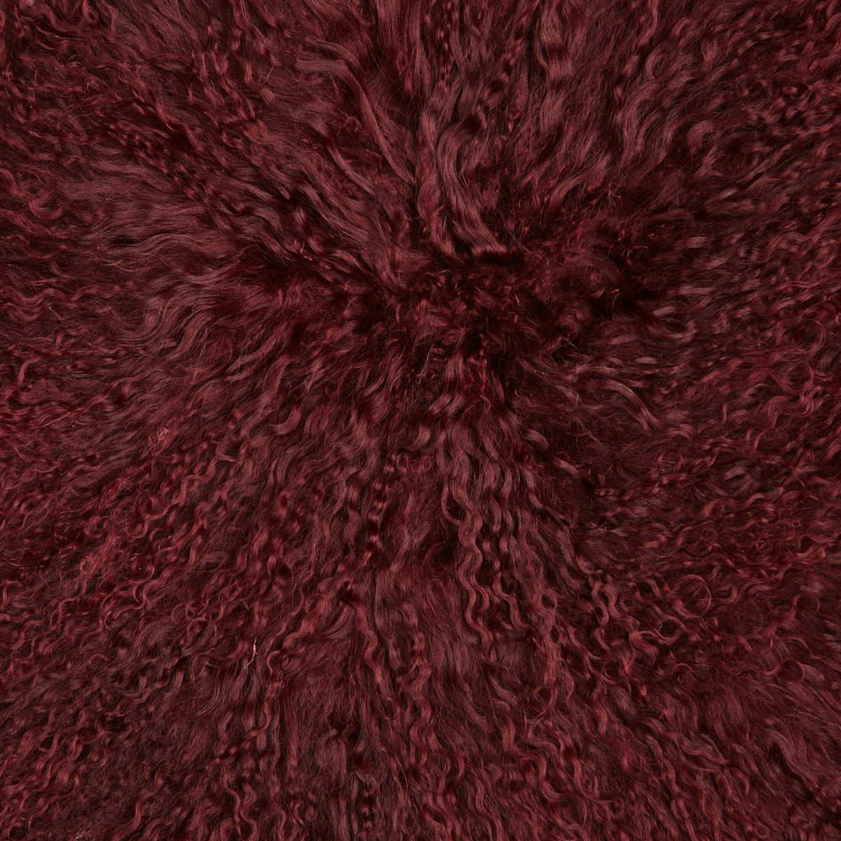 Schommel Stoel Cover | Tibetaanse schapenvacht Burgundy