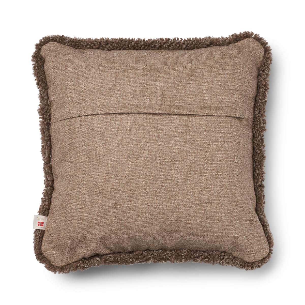 Kortharig Schapenvacht Kussen | KW rand | 52x52 cm | 34x52 cm Beige/Taupe